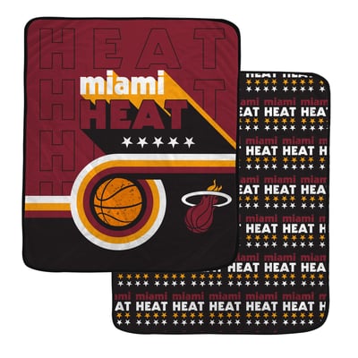 Miami Heat Pegasus Retro Baller Double-Sided 60" x 70" Ultra Cozy Blanket
