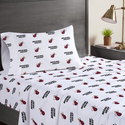 Miami Heat Pegasus Three-Piece Twin Sheet Set