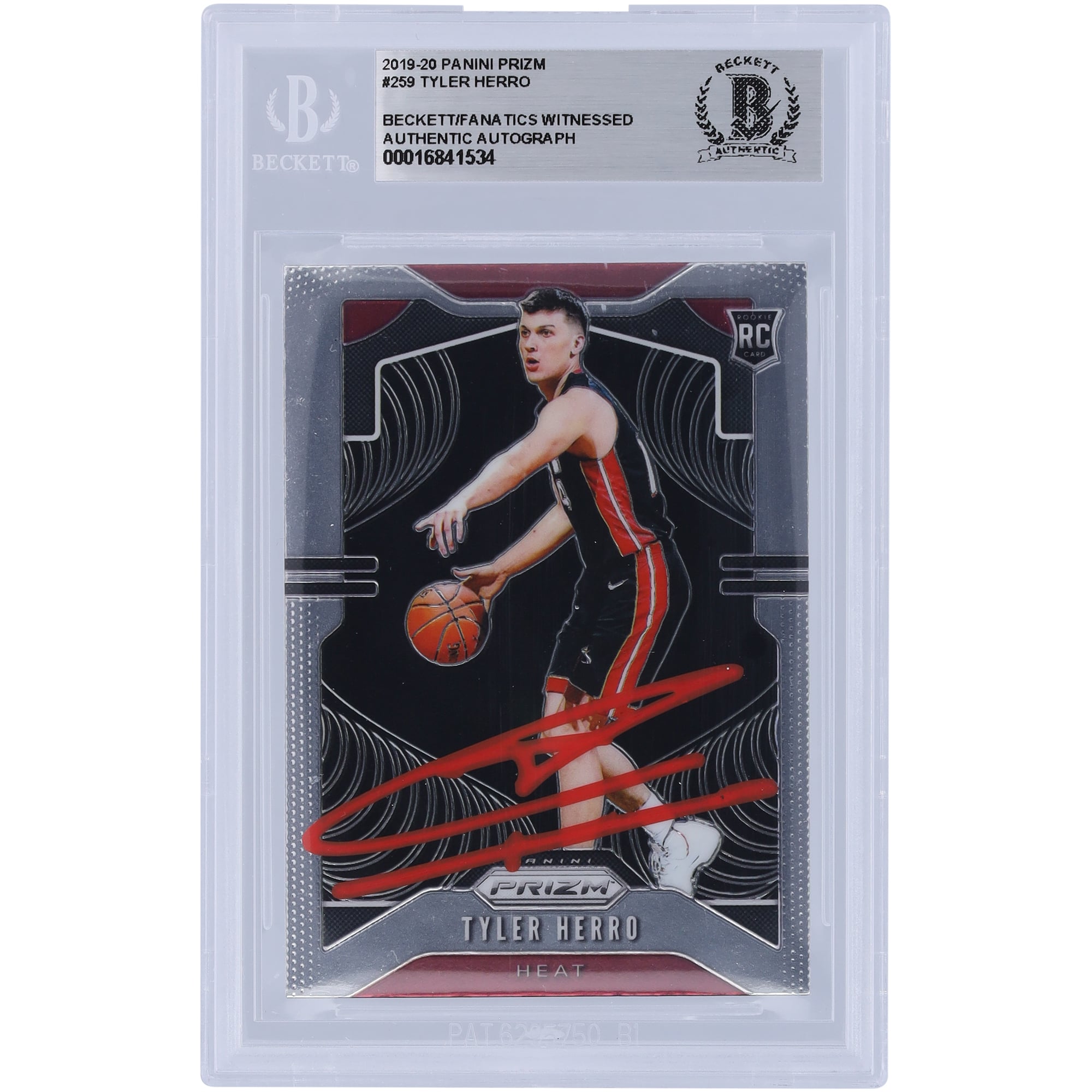 Tyler Herro Miami Heat Autographed 2019-20 Panini Prizm Red Ink #259 ...