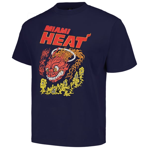 Unisex Miami Heat NBA x Brain Dead Identify Artist Series Navy T-Shirt