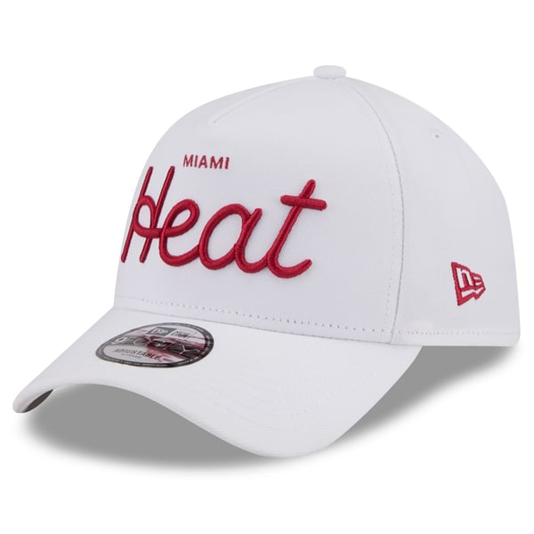 Miami Heat New Era x Malbon Golf Unisex 9FORTY A-Frame  display picture 3