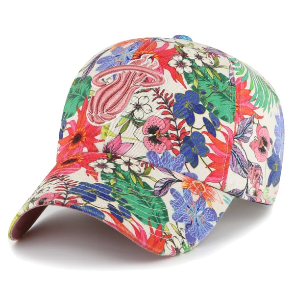 47 Brand Miami Heat Luminence Clean Up Hat Women\'s 47 Brand Miami HEAT Original Vice Womens Cleanup Hat main image 2