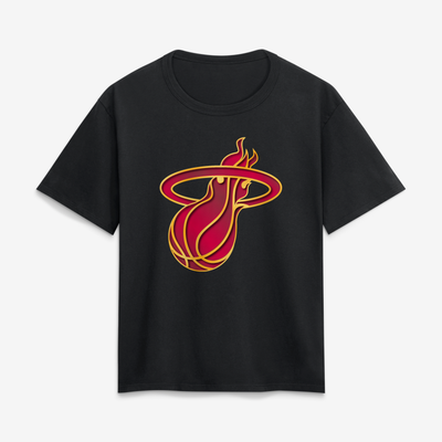 Miami Heat Women's Forged Mascot T-Shirt - Black