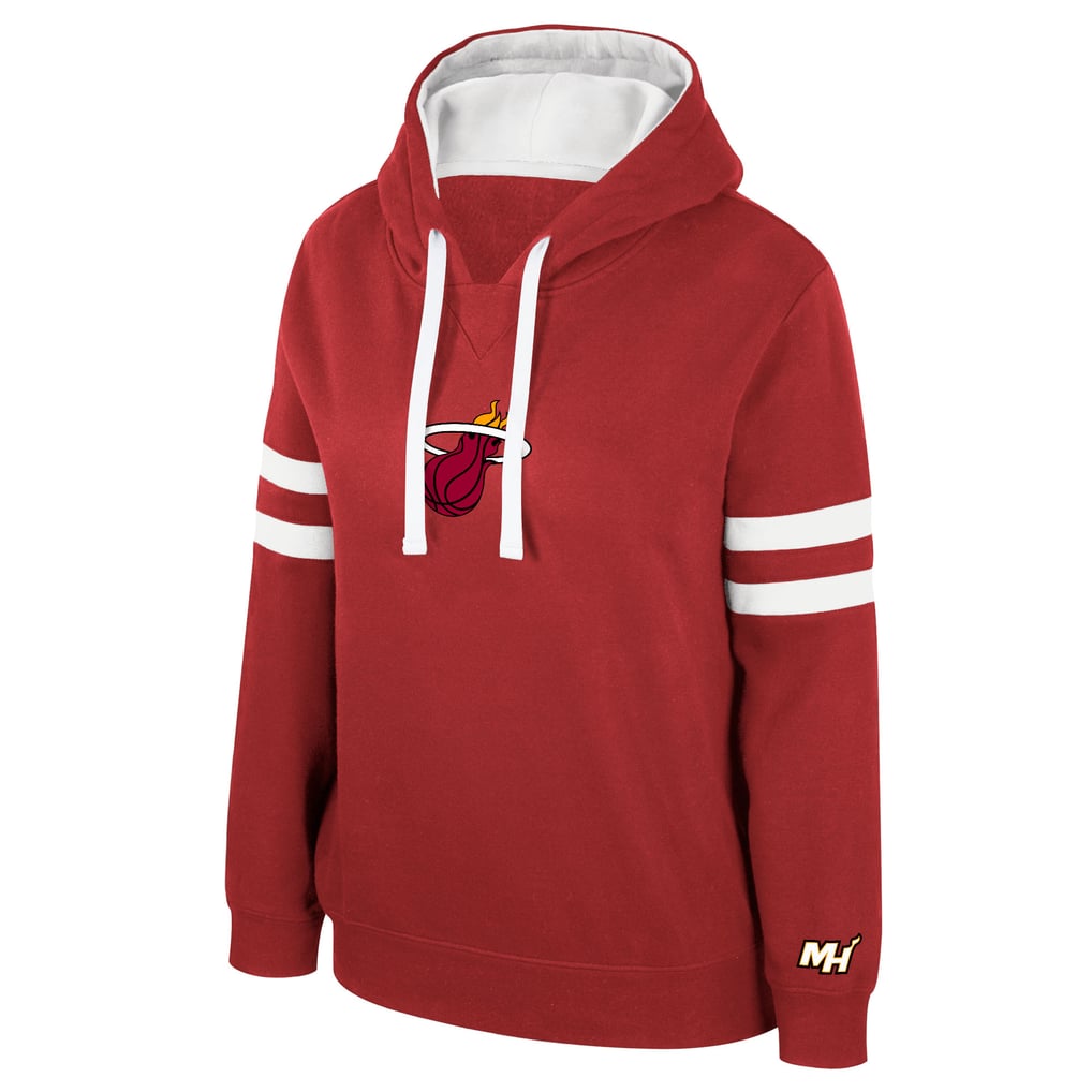 Women's Miami Heat Stadium Essentials Dark Red Road Game Pullover Hoodie
