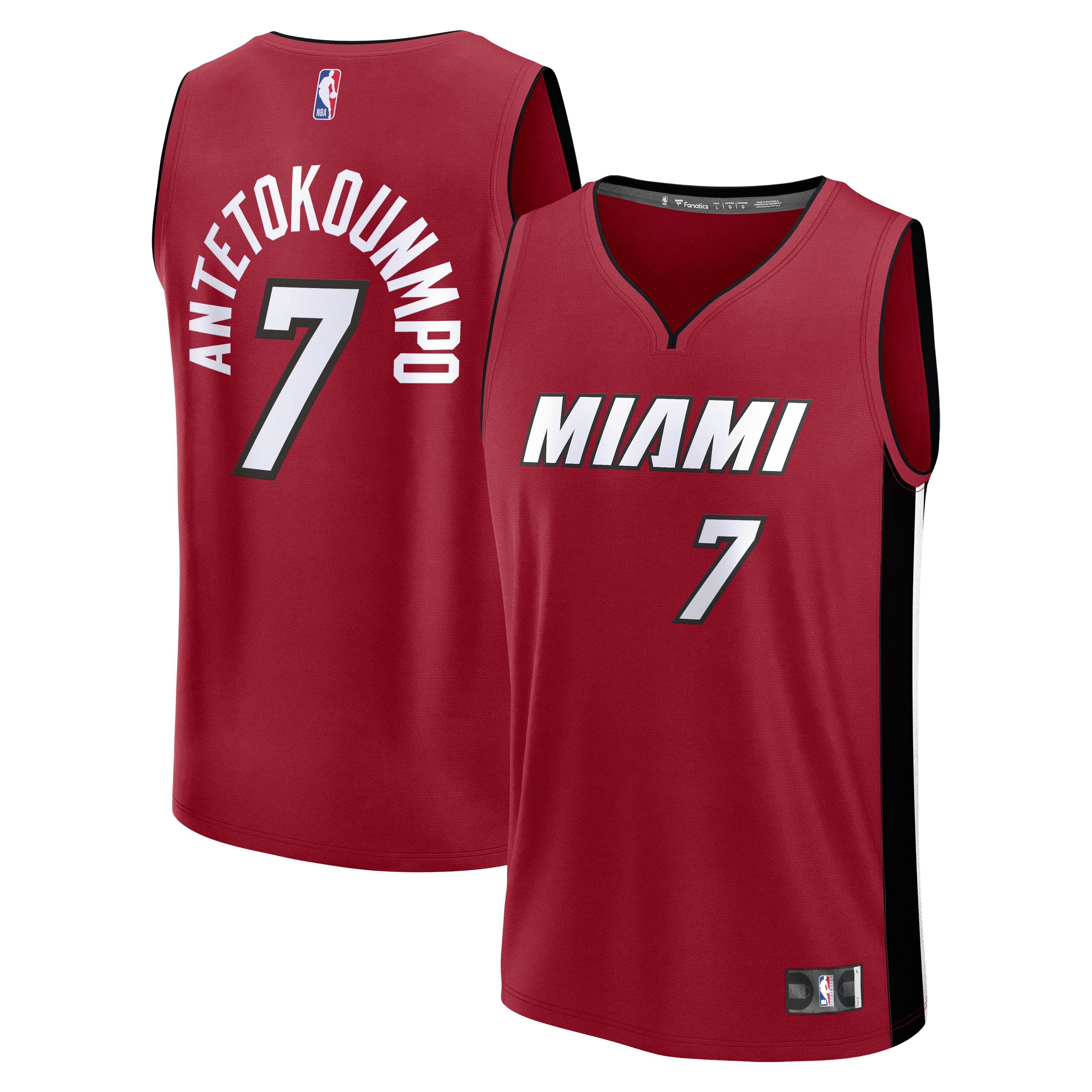 Giannis Antetokounmpo Miami Heat Youth Fast Break Replica Jersey Red Statement Edition