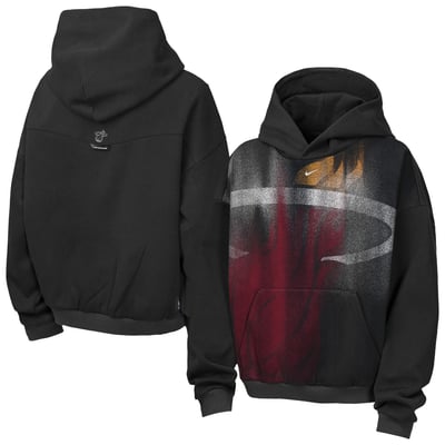  Miami Heat Nike Youth 2026 Standard Issue Practice Icon Fleece Pullover Hoodie - Black