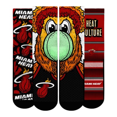  Miami Heat Rock Em Youth Fan Favorites Three-Pack Crew Socks Set - Red