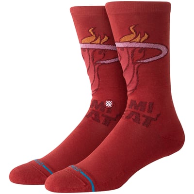  Miami Heat Stance Youth Posterized Knit Crew Socks - Red