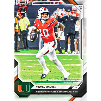 Darian Mensah - 2026-27 Bowman U NOW® Football - Card 28