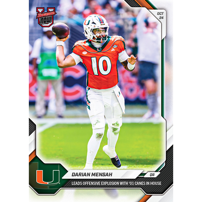 Darian Mensah - 2026-27 Bowman U NOW® Football - Card 33 - LOOK FOR AUTOS