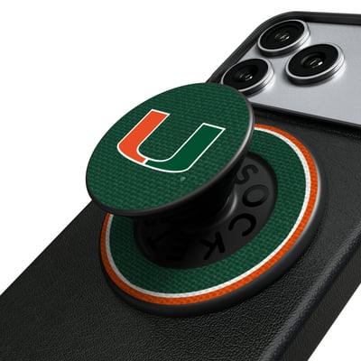 Miami Hurricanes Keyscaper PopSockets Magnetic Phone Grip & Stand