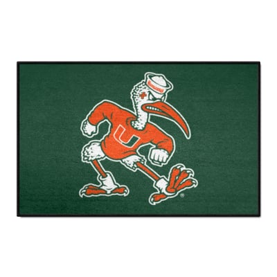 Miami Hurricanes Logo Brands 19" x 30" Starter Mat