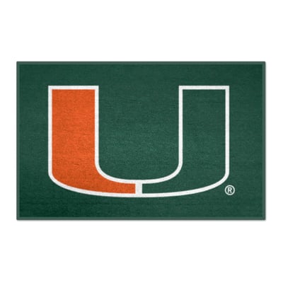 Miami Hurricanes Logo Brands 19" x 30" Starter Mat