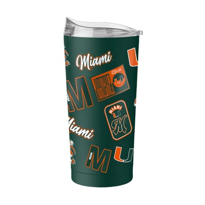  Miami Hurricanes Logo Brands 20oz. Dreamweave Powder Coat Tumbler