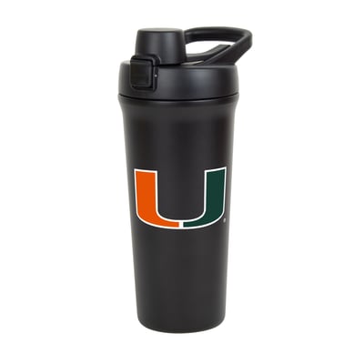 Miami Hurricanes Logo Brands 26oz. Flipside Shaker Bottle
