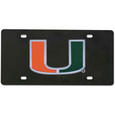  Miami Hurricanes Logo Brands Diecast License Plate