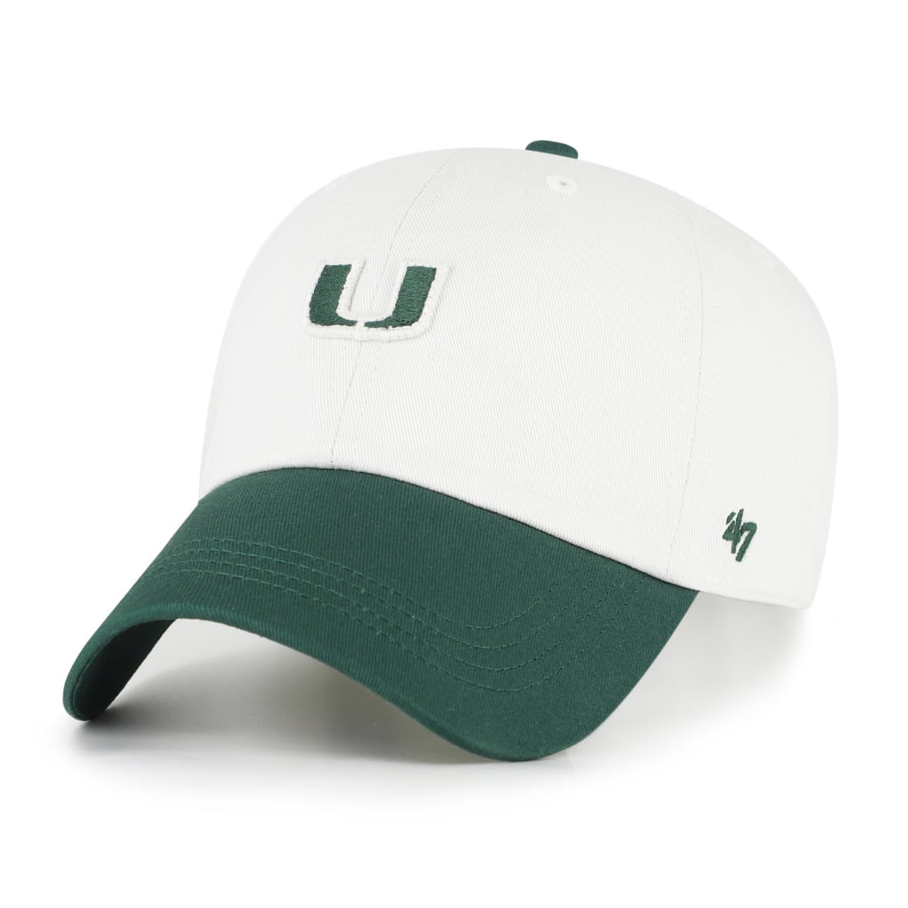 '47 Miami Hurricanes White/Green Contemporary Basics Two Tone Clean Up ...
