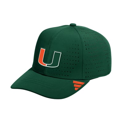 Miami Hurricanes adidas Inline Adjustable Hat - Green
