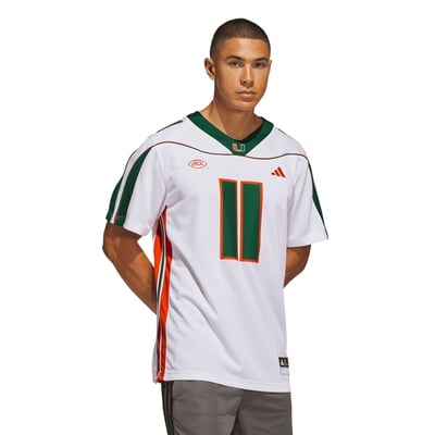 Ken Dorsey Miami Hurricanes adidas Away It's Back Premier Jersey - White