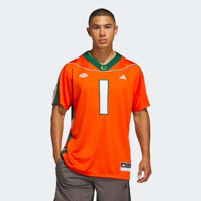 #1 Miami Hurricanes adidas It's Back Premier Jersey - Orange