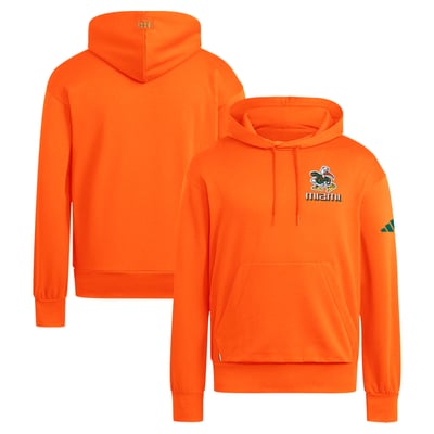 Miami Hurricanes adidas It's Back Fleece Hoodie - Orange