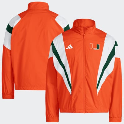 Miami Hurricanes adidas It's Back Full-Zip Track Jacket - Orange