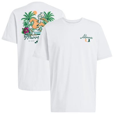 Miami Hurricanes adidas Bloom Fresh T-Shirt - White
