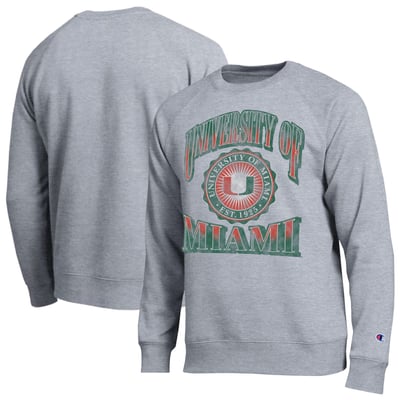 Miami Hurricanes Champion All-Star Sweatshirt - Heather Gray