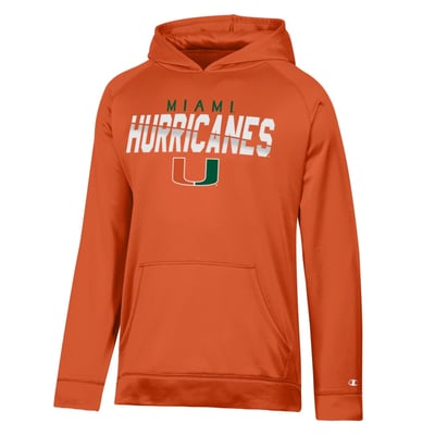 Miami Hurricanes Champion Dash Fleece Hoodie - Orange