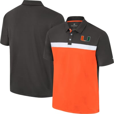 Miami Hurricanes Colosseum Two Yutes Polo - Charcoal