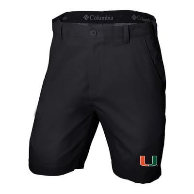  Miami Hurricanes Columbia Omni-Wick Lie Angle Shorts - Black