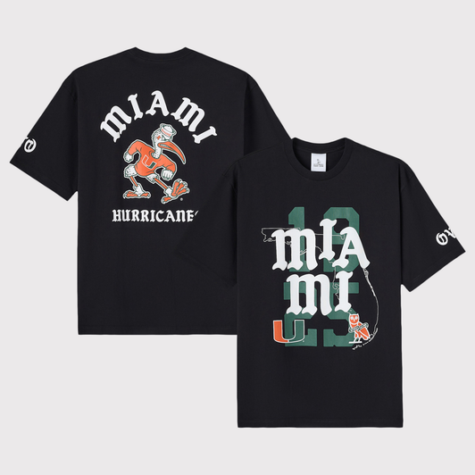 Miami Hurricanes OVO Campus T-Shirt - Black