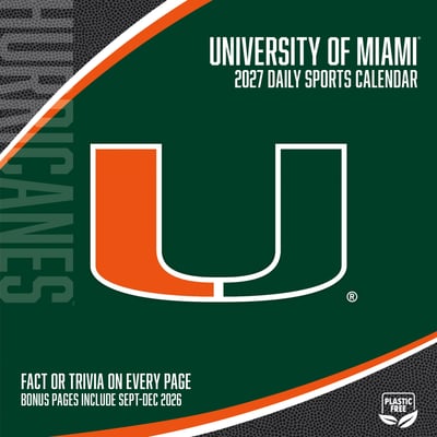 Miami Hurricanes 2027 Box Calendar