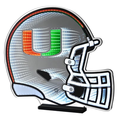Miami Hurricanes 24" Helmet LED Infinity Light