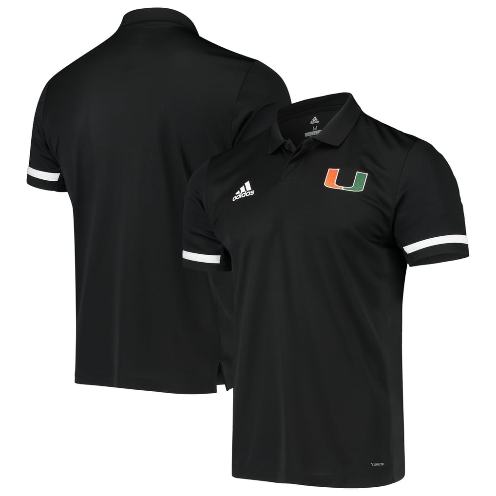 Miami Hurricanes adidas Team climacool Polo - Black