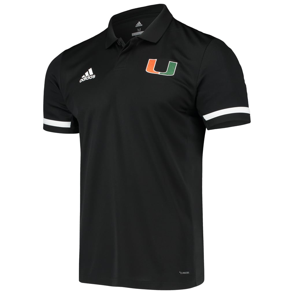 Miami Hurricanes adidas Team climacool Polo - Black