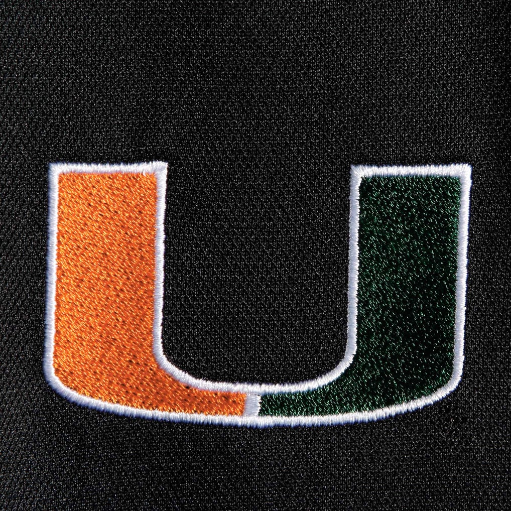Miami Hurricanes adidas Team climacool Polo - Black