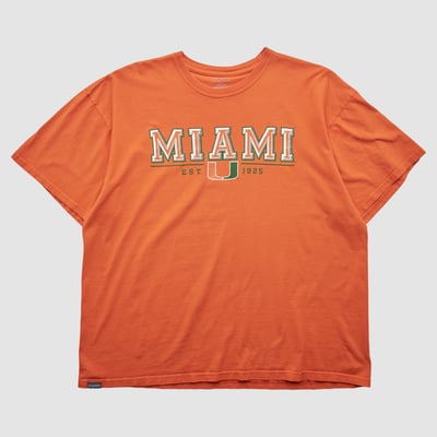 Miami Hurricanes Jansport 2010s T-shirt - Orange - XL by Fanatics Real Vintage