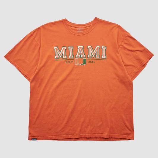 Miami Hurricanes Jansport 2010s T-shirt - Orange - XL by Fanatics Real Vintage