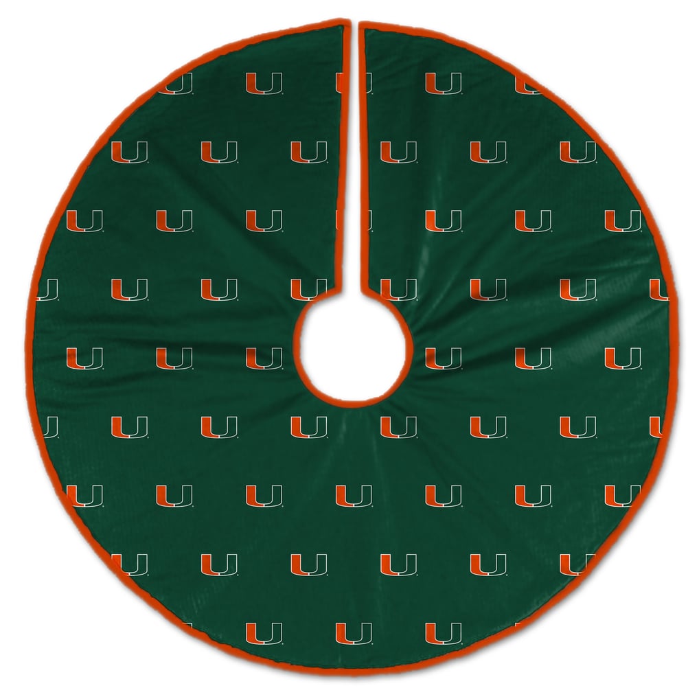 Miami Hurricanes Microplush Christmas Tree Skirt