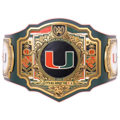 Miami Hurricanes WWE Legacy Title Belt