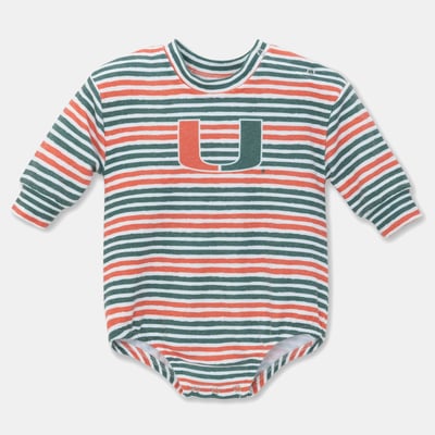 Miami Hurricanes ZooZatz Newborn & Infant Cozy Fleece Bodysuit - Green