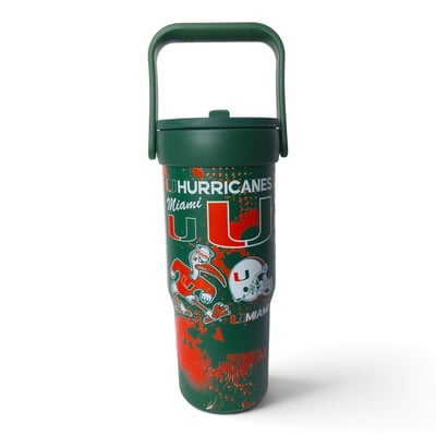Miami Hurricanes Pegasus 32oz. Conference Commotion Stainless Steel ProCarry Tumbler