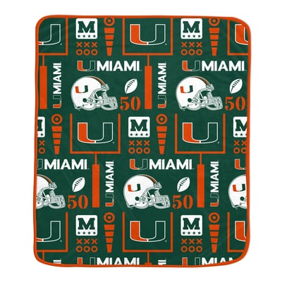 Miami Hurricanes Pegasus Team Spirit 60" x 70" Ultra Soft Blanket