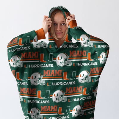 Miami Hurricanes Pegasus Wave Ultra Soft Fan Cape