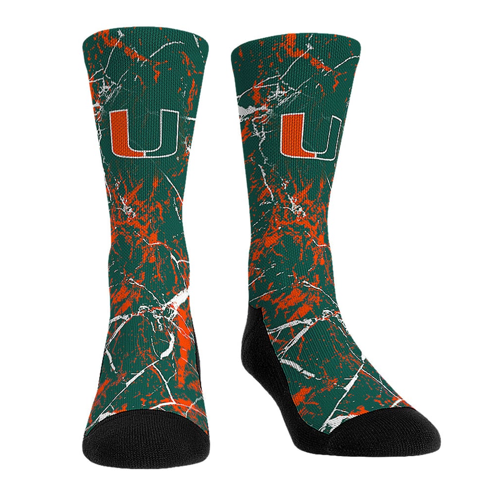 Miami Hurricanes Rock Em Socks Unisex Three-Pack Crew Socks Set