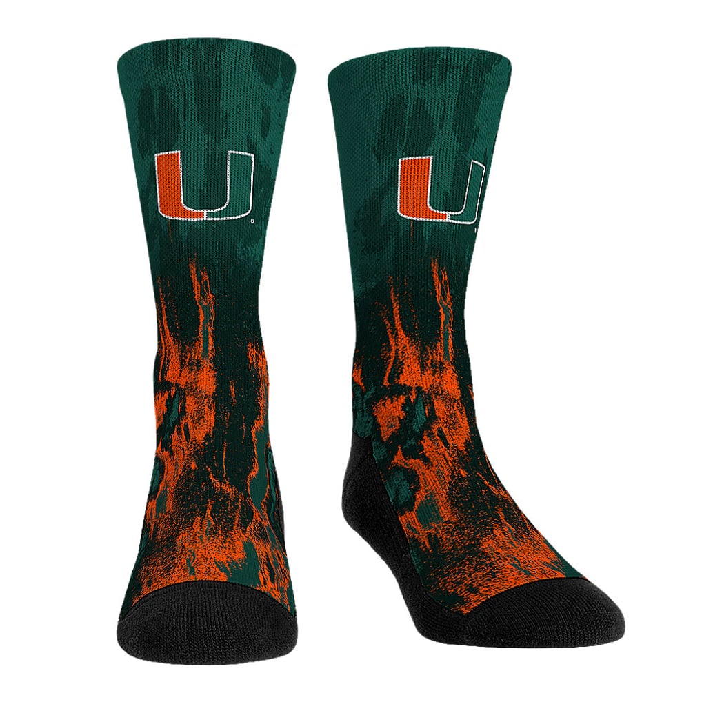 Miami Hurricanes Rock Em Socks Unisex Three-Pack Crew Socks Set