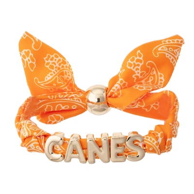 Miami Hurricanes CANVAS Style Women's Bandana Slider Bracelet