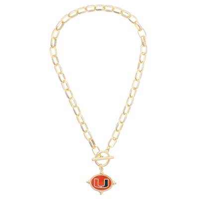 Wisconsin Badgers CANVAS Style Women's Intaglio Necklace