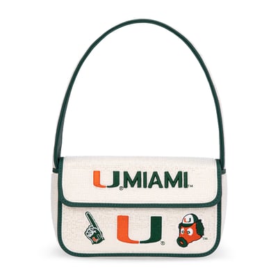 Miami Hurricanes Montana West Women's Beaded Shoulder Bag